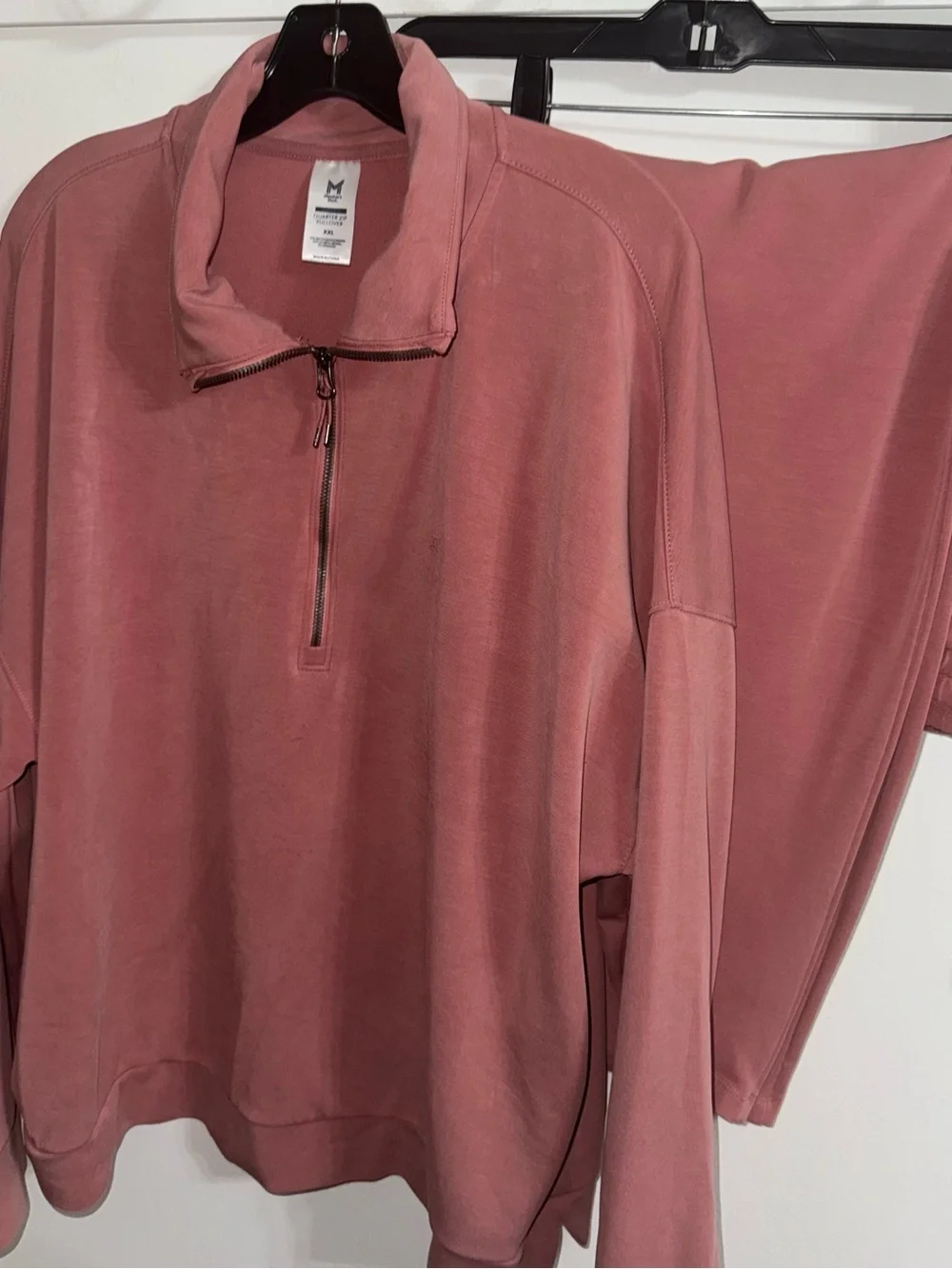 Half-Zip Sweatshirt Set in Dusty Rose (soft) **read description****